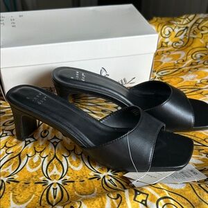 a new day Black Open-Toe Heels